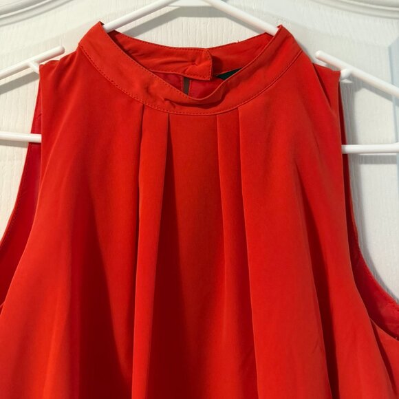 ⭐️$5, spend over $20 - H&M Red-Orange Ruffle Tiered Sleeveless Dress - Picture 3 of 14